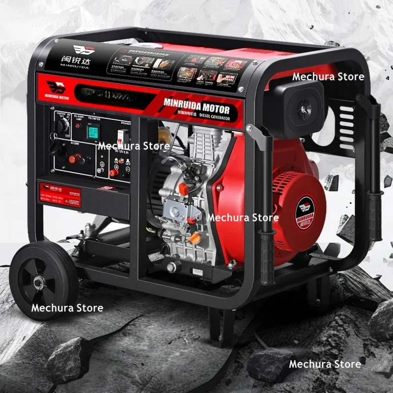 High-Power Home Diesel Generator – 6/8/10/12/15KW, Single Phase 220V & Three Phase 380V, Heavy Duty Household Backup Power JT60