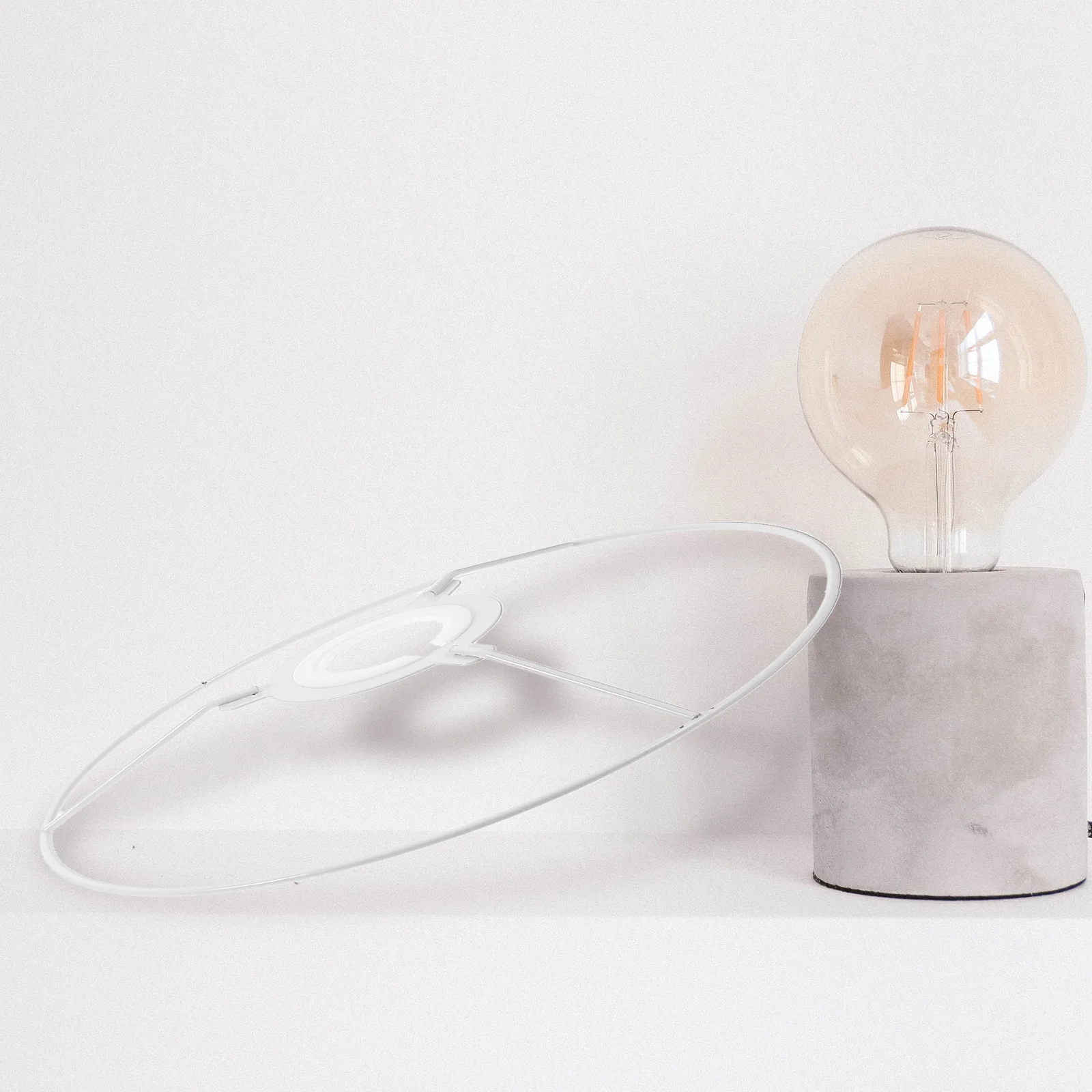 

Lampshade Frame Bracket for Detachable Holder Light Covers Metal Cage Guard Replacement