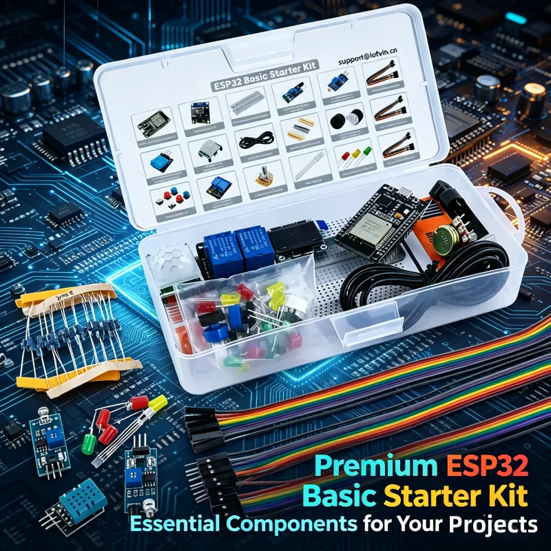

ESP32 ESP-32S Starter Kit WiFi Bluetooth Development Board Module Electronic Programming DIY Project Kit for Arduino Learning