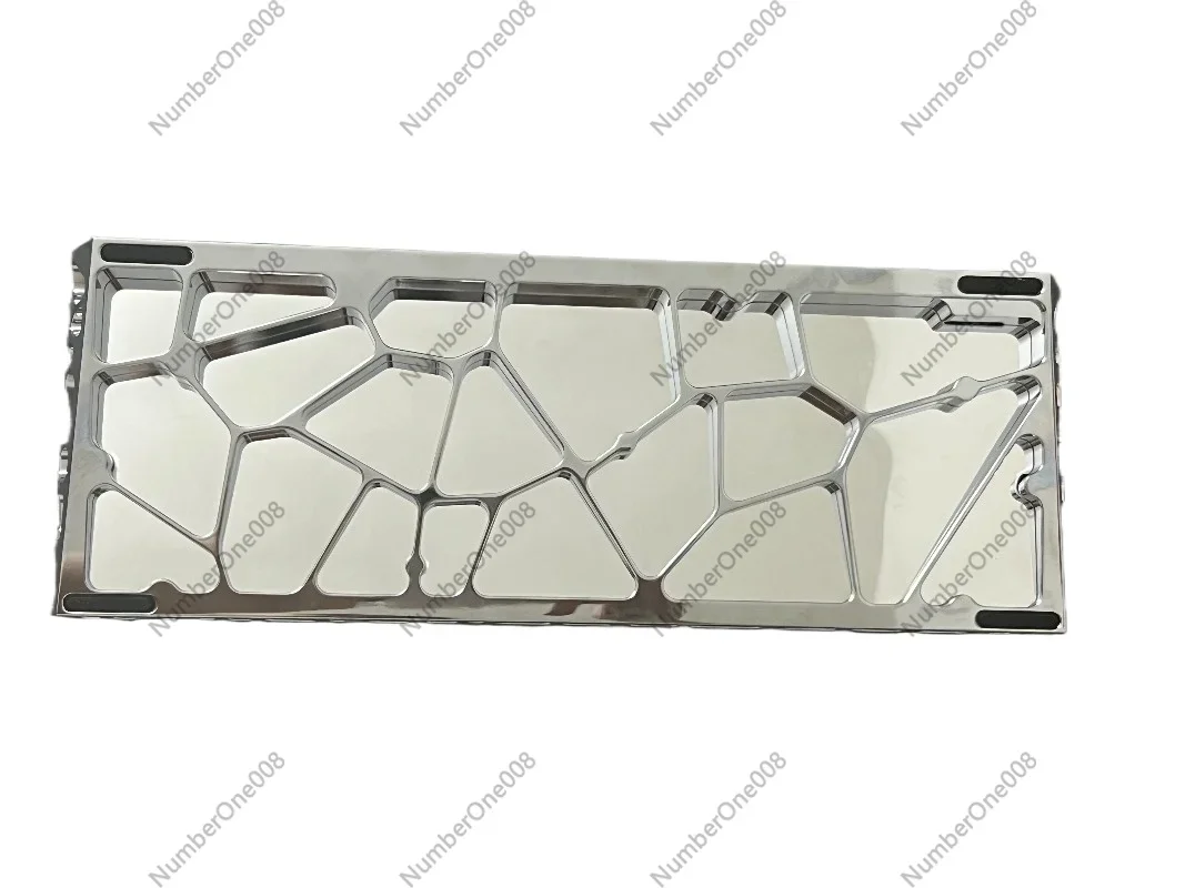 60% Aluminum Mirror Keyboard Case, Hollow Shell for GH60, Anodized Custom Mechanical Keyboard Case, Mirror Silver/Gold