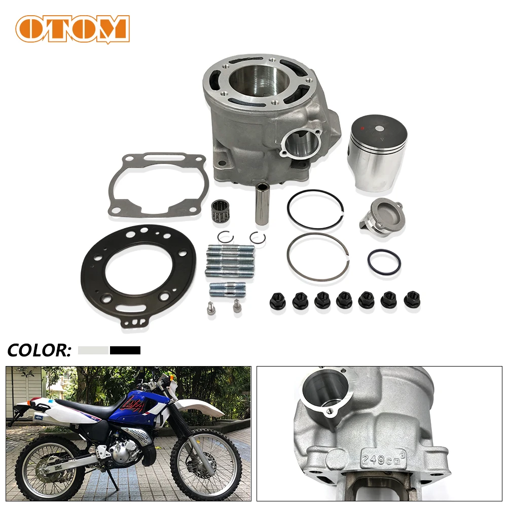 

OTOM Cylinder Kit std DT230 MT250 TSE250 66.8mm Piston 4TP-11311-01 Gasket 4TP-11181-00 Piston 4TP-11631-10-AO Rings 4TP-1161000