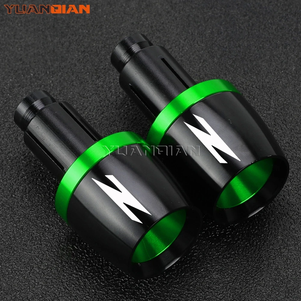 Moto Ends Handle Bar Grips Cap Anti Vibration Plug For Kawasaki Z650 Z750 Z800 Z900 RS Z1000/SX Ninja 400 650 1000 ZX 6R 10R 25R