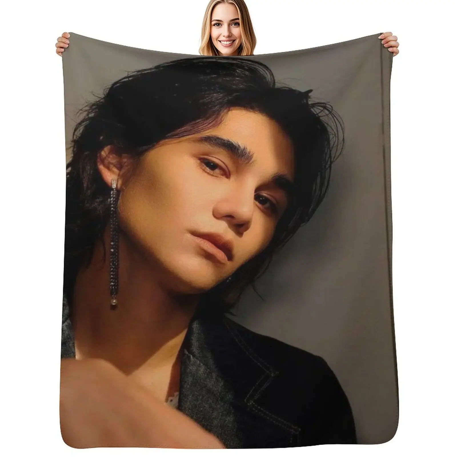 

Wuju bakery Sexy Black And White Jeff Satur Saturdayss favourite boy BL SERIES star actor thai asian cutie pie Throw Blanket