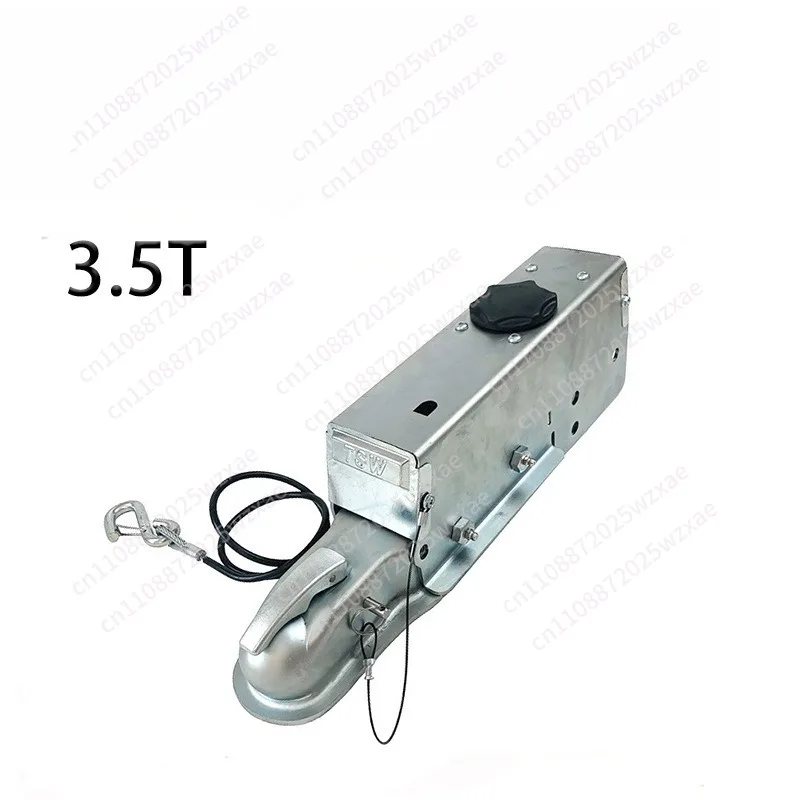 3.5T US Standard 2 Inch Ball Head Impact Hydraulic Brake Connector Trailer Cover Coupler