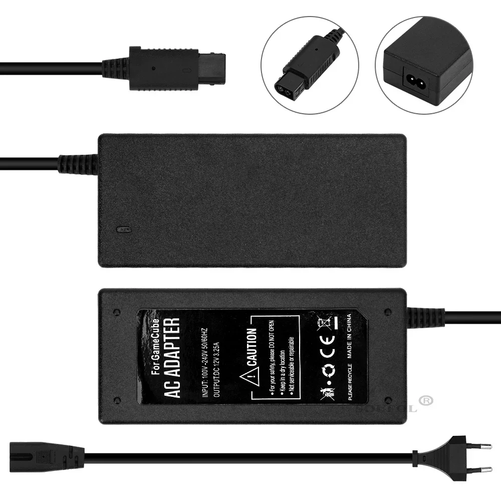EU US AU UK Power Supply for GameCube Video Game Console Charger for NGC AC/DC Adapter 100-240V 60HZ 12V 3.25A Dropshipping