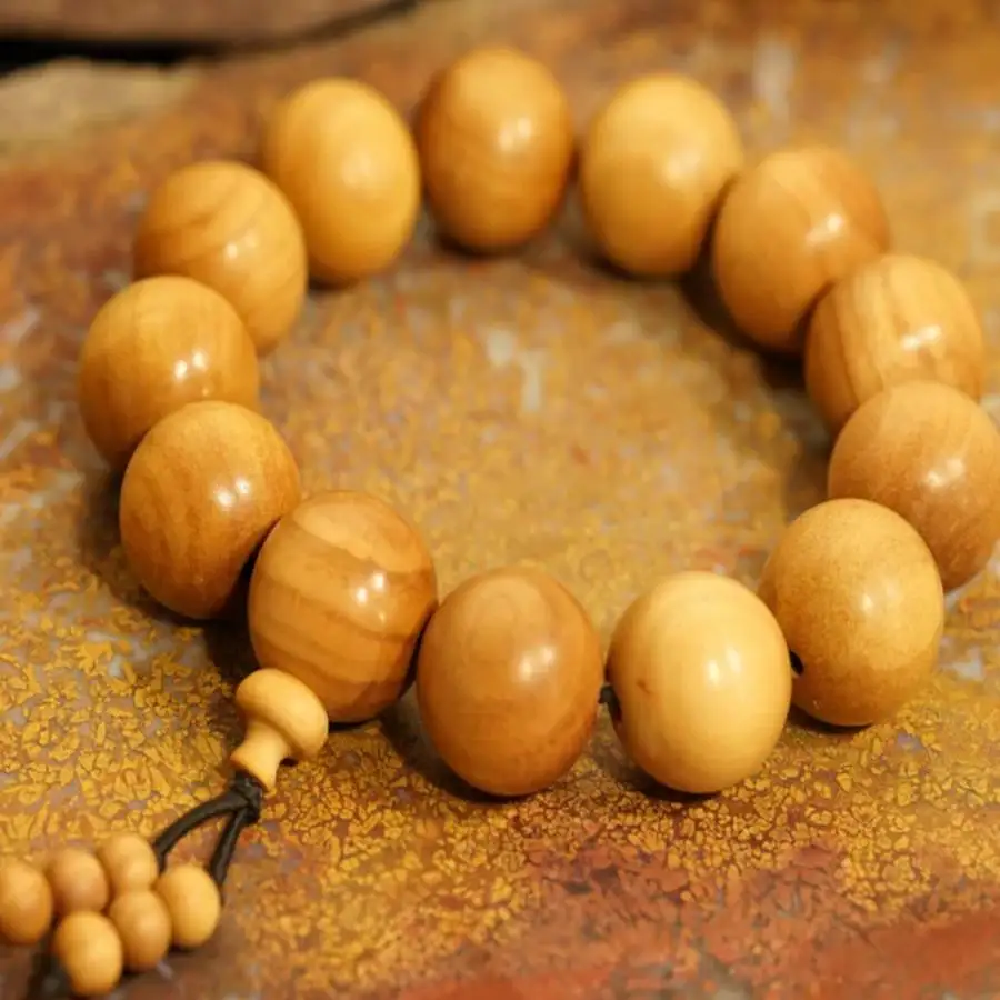 

Handmade sandalwood bead bracelet,men's cuff button bracelet,Ramadan prayer bead,women's meditation,holiday gift,daily wear