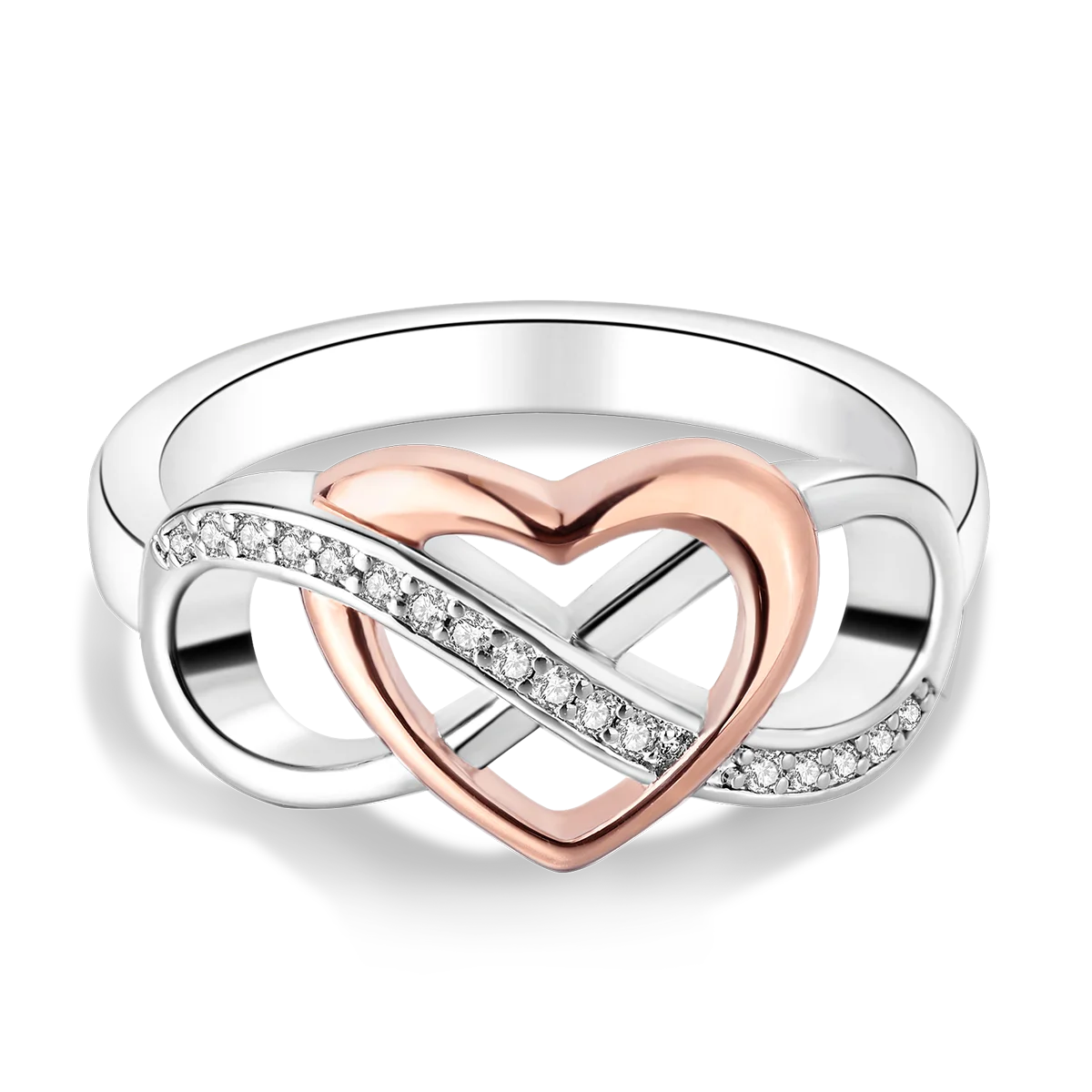 Women's 925 Sterling Silver Firefly Moon Wedding Anniversary Ring