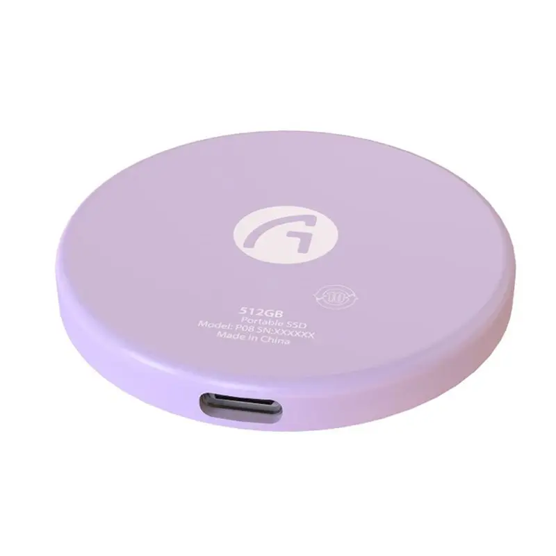 AEE7-P08 Portable Magnetic External SSD 512GB For 16/15/17 Pro/Max Prores 500MB/S SSD Support 4K Prores HDR Record