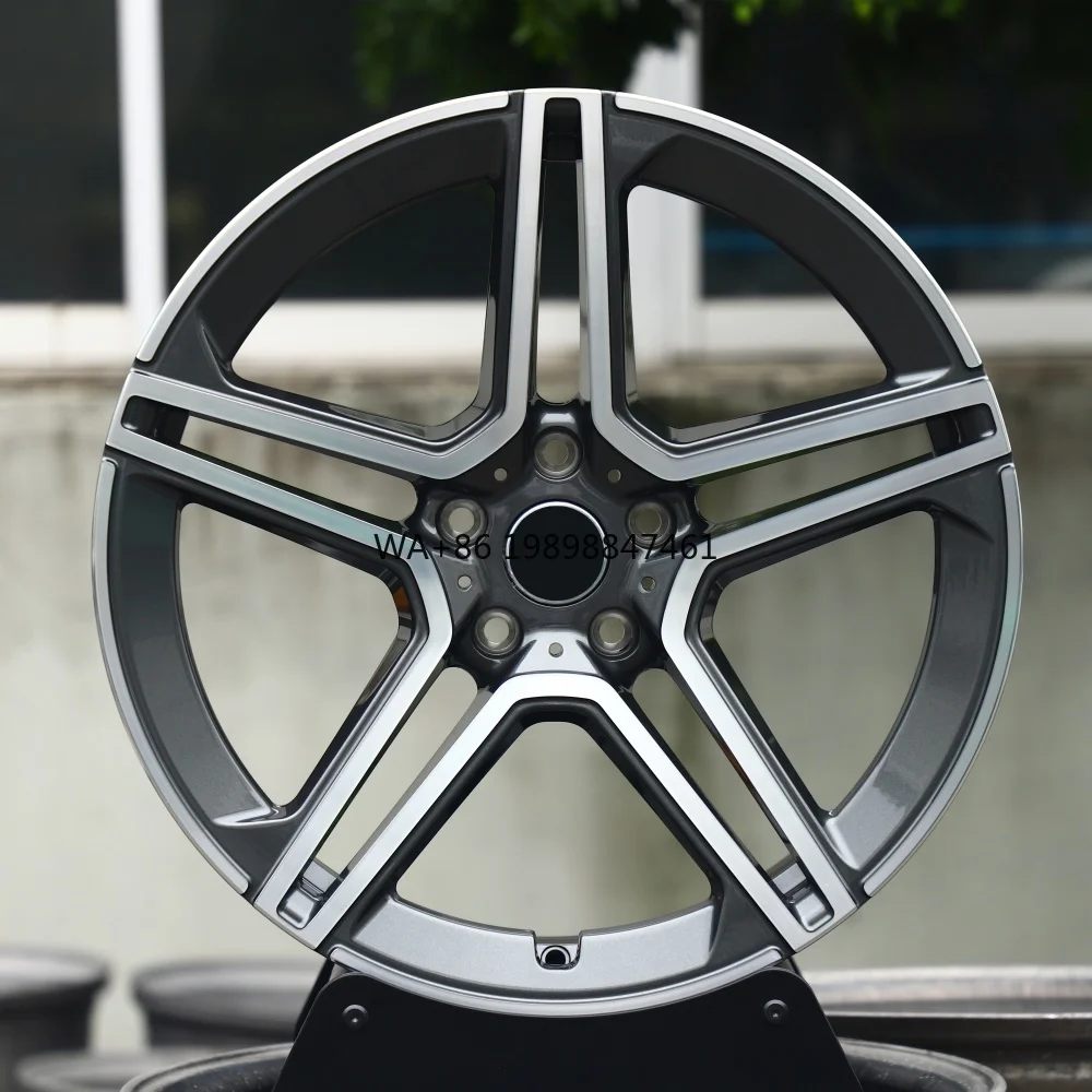 

HTOR China Manufacturer Custom Premium 5 Star Spoke Forged Wheels 5x112 5x130 Aluminum Alloy Gun Gray Forged Wheels for GLE GLS