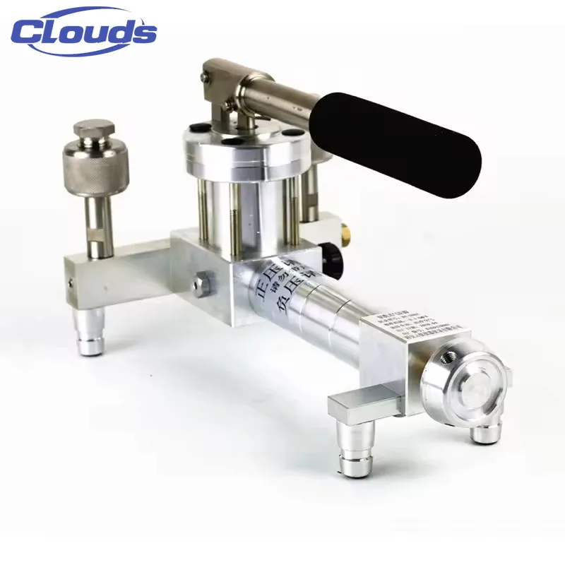 Portable Low Pressure Calibrator Air Gauge Pneumatic Clouds High Accuracy Dead Weight Tester Pressure Measuring Instruments