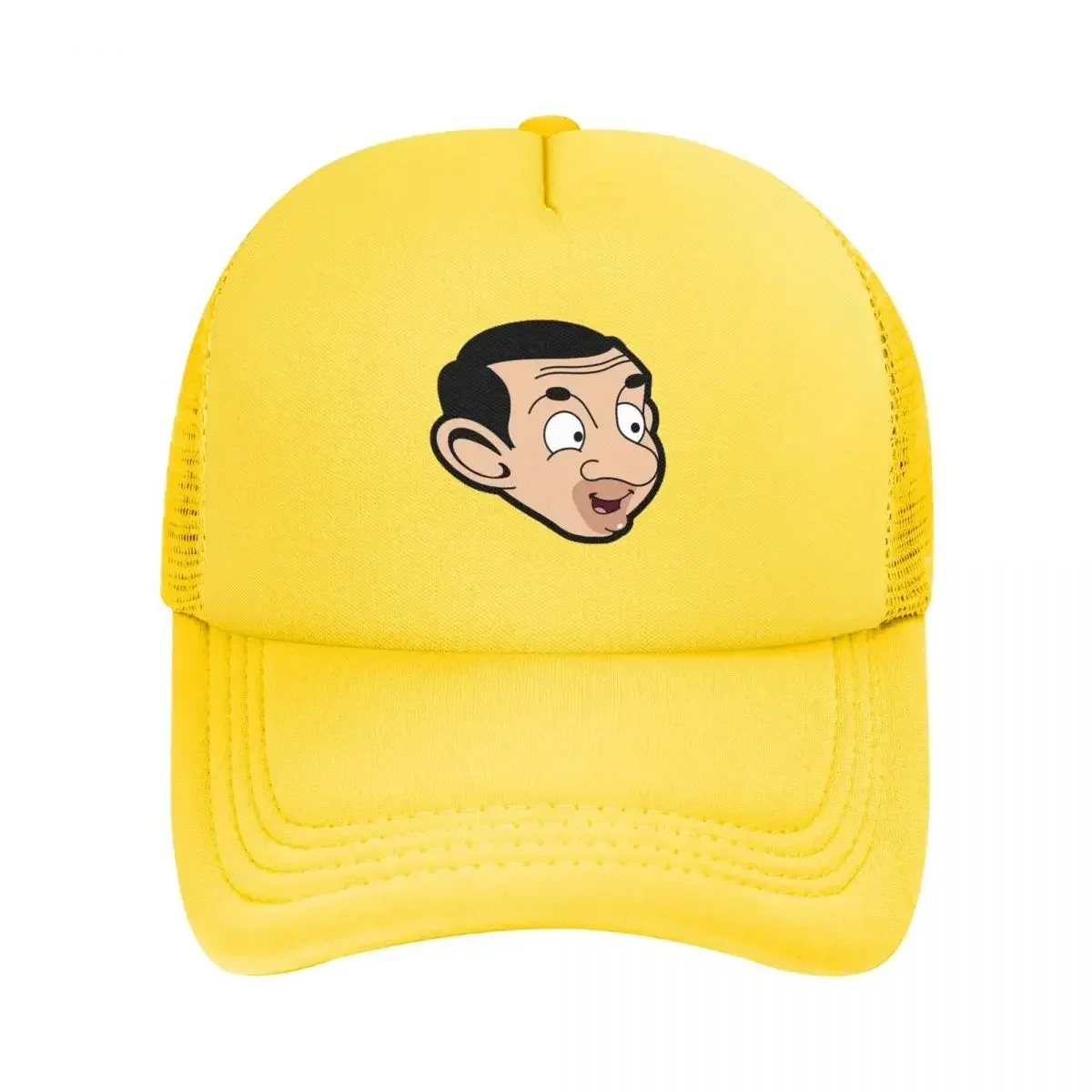 

Сетчатые бейсболки Mr Bean Snapback, модные бейсболки, дышащие повседневные бейсболки, уличные мужские и женские кепки