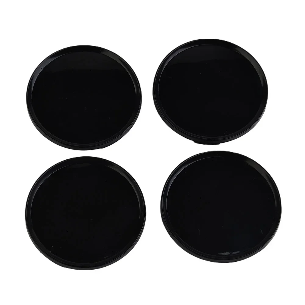 4PCS 63mm 58mm Universal Car Vehicle Wheel Hub Center Cap Cover Set ABS Modification Accessories For Auto Truck Black Sliver