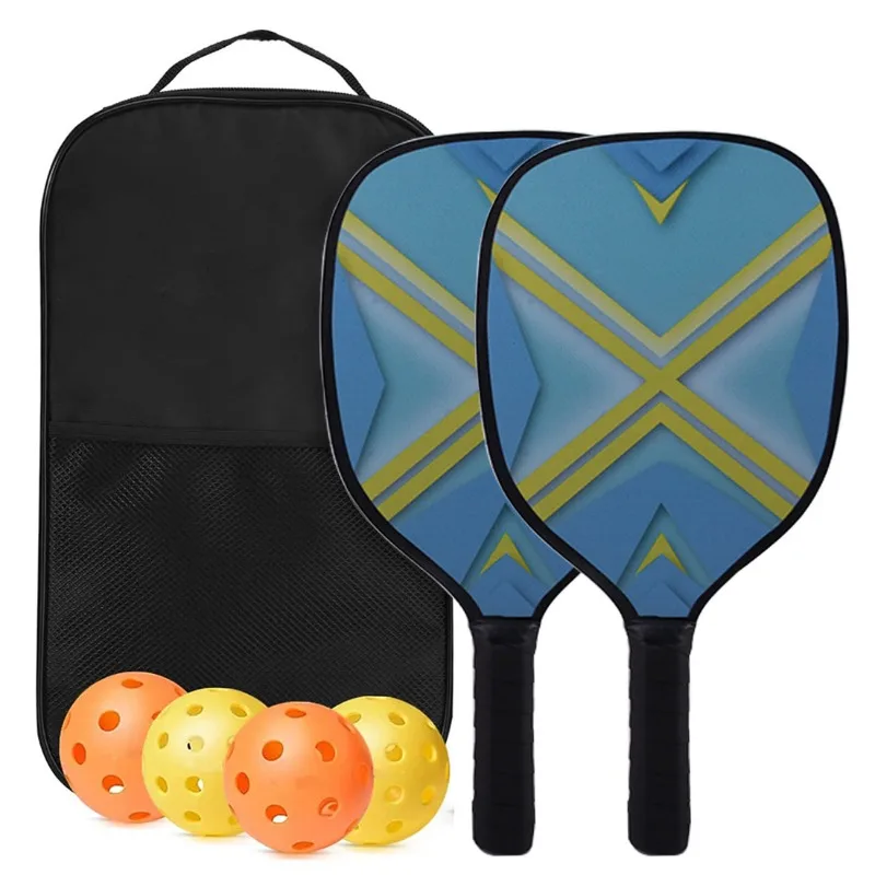 FEYA Poplar الخشب Pickleball مجداف خشبي اختيار الكرة مجداف مجموعة مخصصة Pickleball الملحقات في الهواء الطلق مضرب الشاطئ