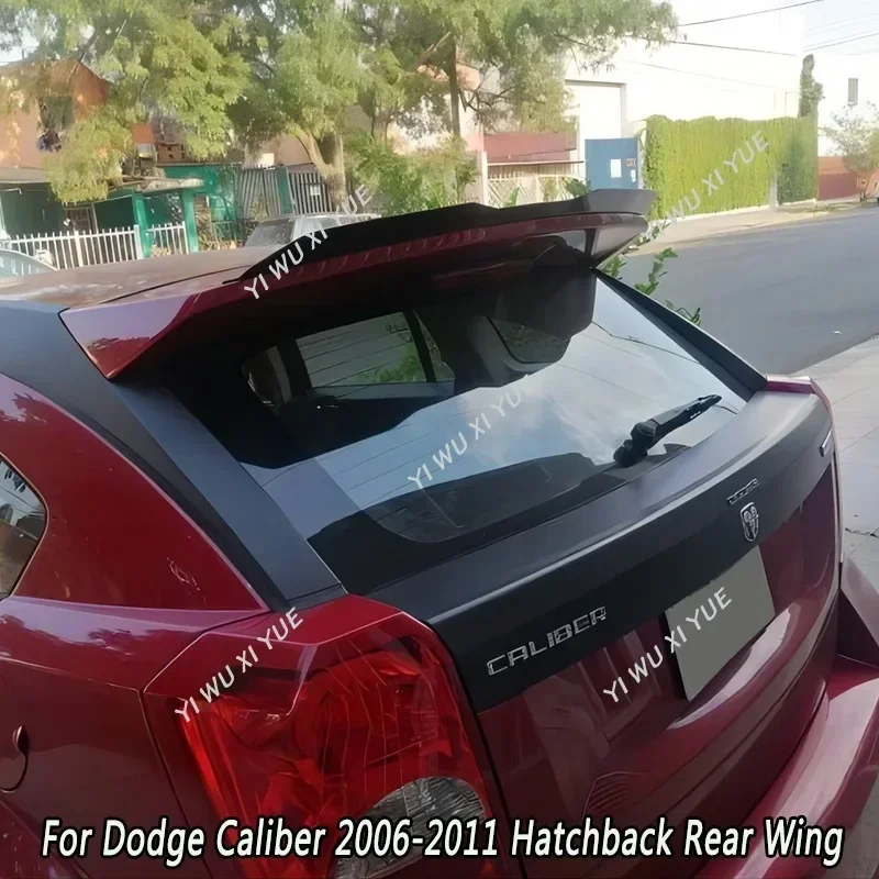 Dla Dodge kaliber 2006-2011 Hatchback tylny Spoiler dachowy dekoracja skrzydła samochodu paski tylna owiewka stylizacja Body Kit akcesoria