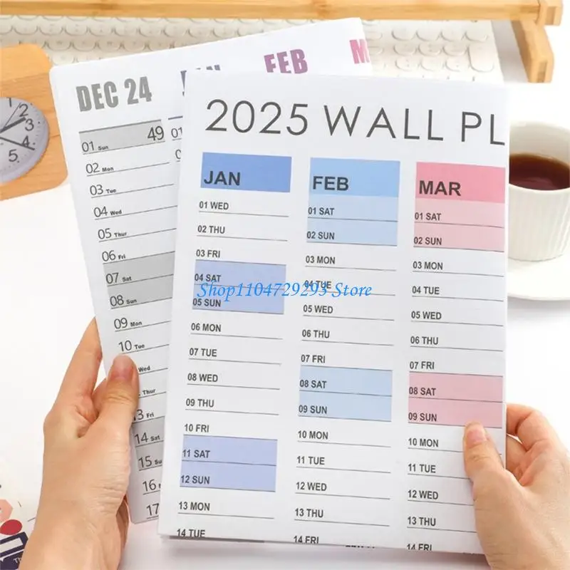 Y2GD 2025 Kalender Wandkalender 2025 Wöchentlicher Planer Jährlicher Planer jährlicher Planer