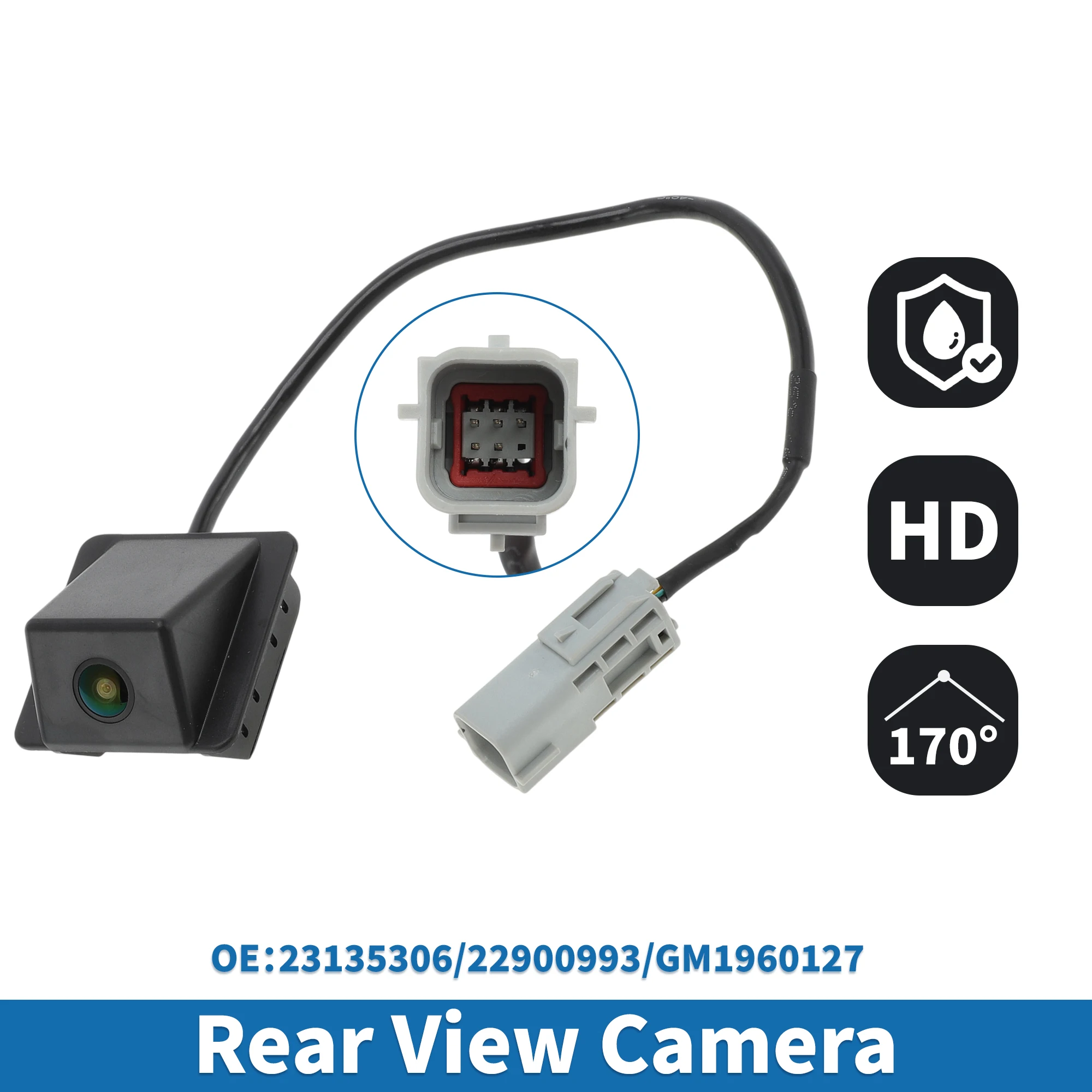 UXCELL Rear View Camera for Chevrolet for Chevy Traverse 2013-2017 V6 3.6L Park Assist Backup Reverse Camera Replace No.23135306
