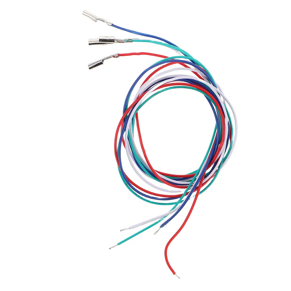 

4 Pcs Phono Cartridge Cable Phonograph Lead Wire Replacement Copper Leads Headshell Accessory Wires for Turntable
