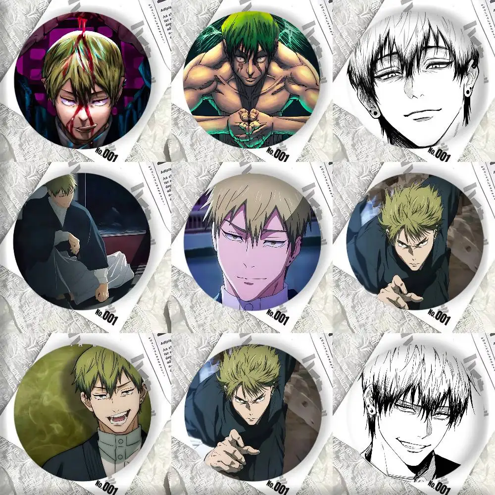 Naoya Zenin Anime J-Jujutsu K-Kaisen Round badge lapel pin backpack clothing jewelry accessories gift brooch