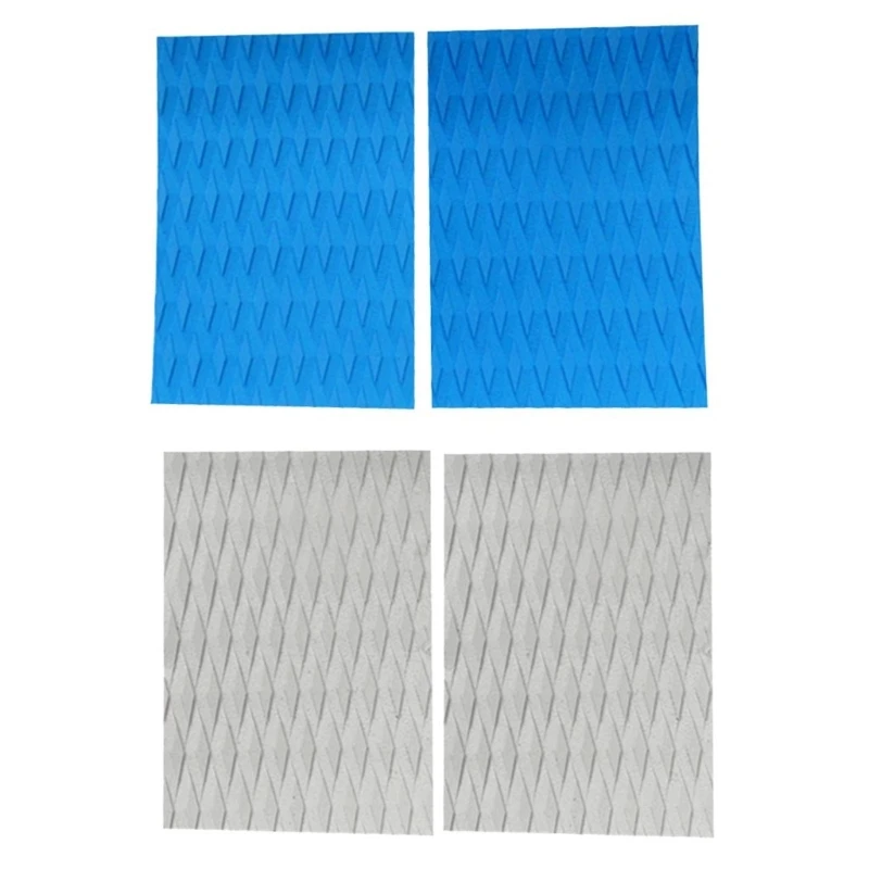 2Pcs Self Adhesive NonSlip Traction Pad Trimmable Surfing Skimboard Deck Traction Pad for Surfboard Board Kayak Canoes