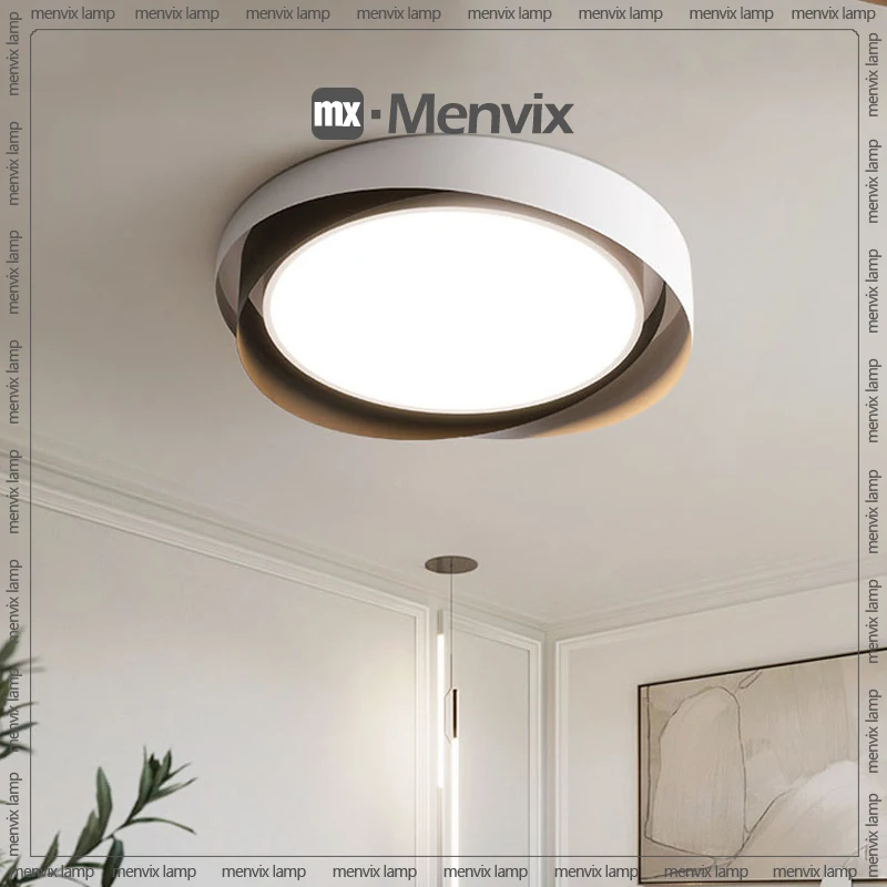 Menvix Simple Modern LED Ceiling Chandeliers Lights Dimming Luminaire Bedroom Living Study Foyer Room Salon Lamps Household