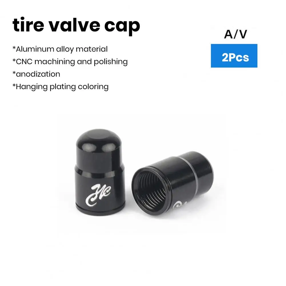 Smooth Thread Valve Caps Rust-resistant Valve Caps Universal Aluminum Alloy Bike Tire Valve Stem Caps for Mountain Bikes Road