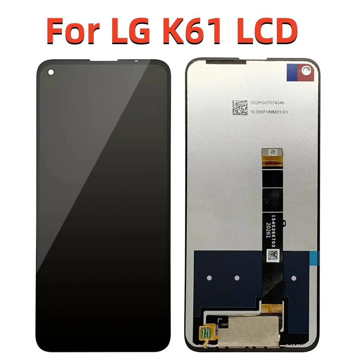 6.53'' Original For LG K61 LCD Display Touch Screen Digiziter Assembly For LG K61 LMQ630EAW LM-Q630EAW LM-Q630 LCD Display