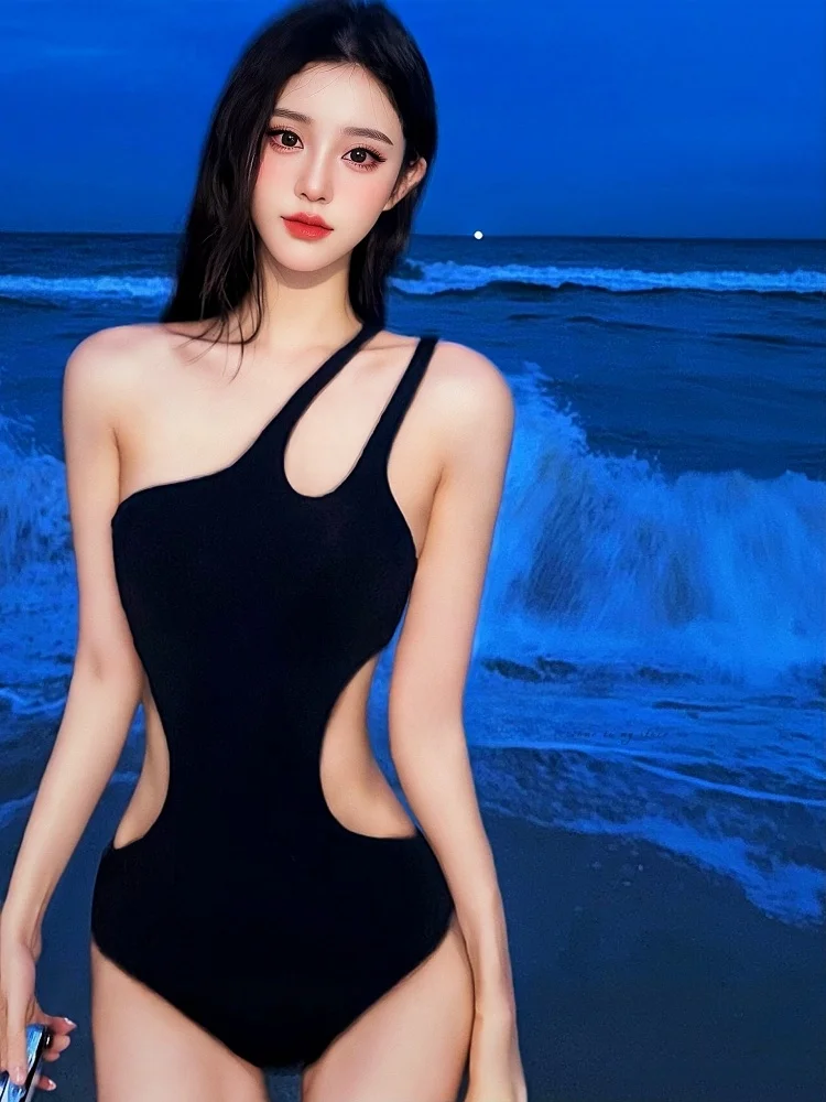 

Сексуальный купальник Pure Desire с одним открытым плечом, женский, красивый, высококачественный, скрывающий живот, утягивающий, для горячих источников, Va...