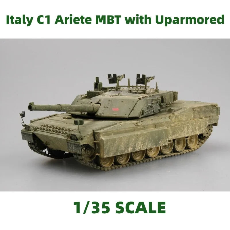 

Trumpeter 00394 Assembly Tank Model 1/35 Italy C1 Ariete with Uparmored Main Battle Tank for Modelling Hobby Collection DIY Toys