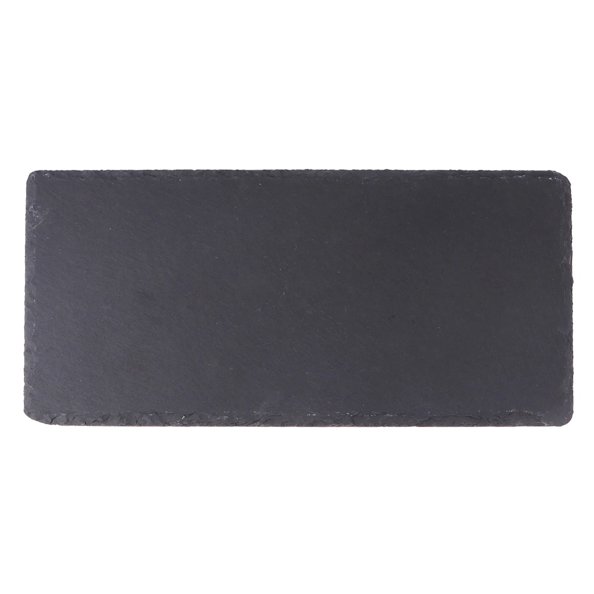 

Natural Barbecue Tray Outdoor Grill Serving Dish for Steak Sushi Banquet Plate Restaurant Display Black Stone Pan 1 Pc