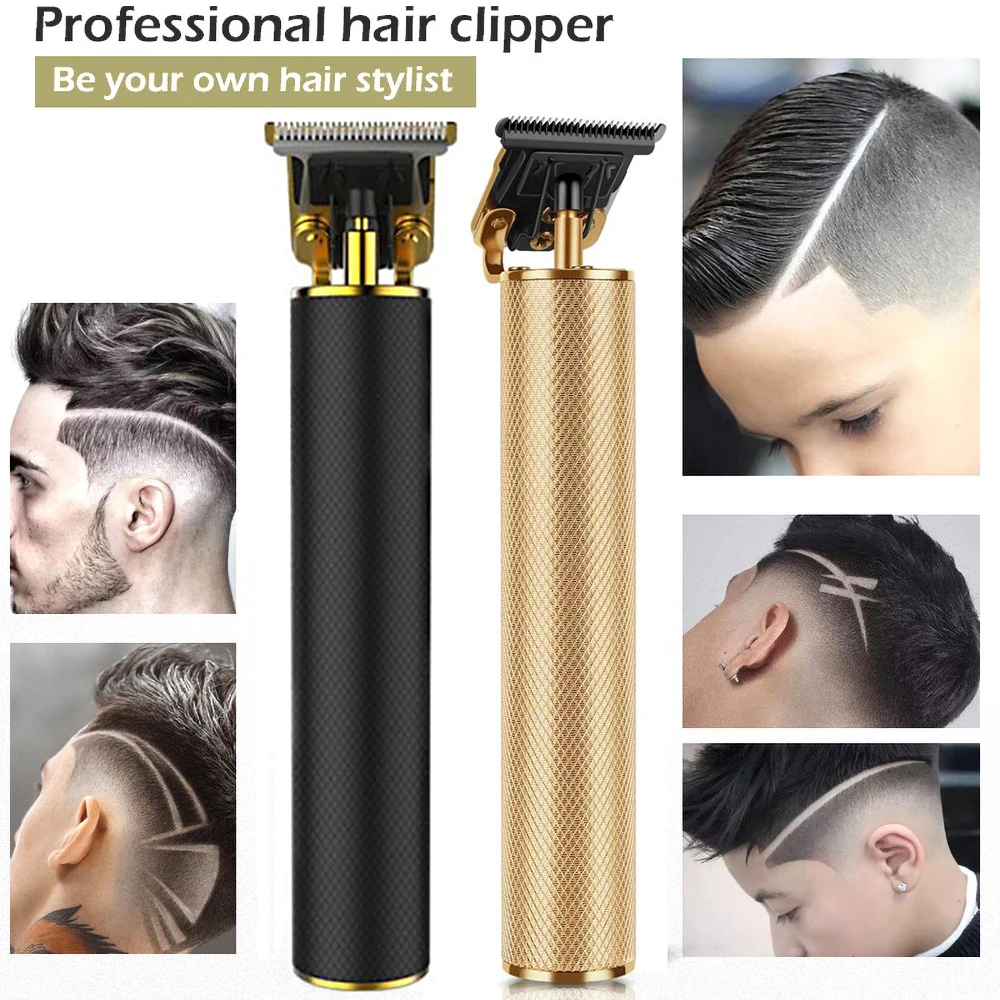 Hair Clipper Professional Cutter High Power Vintage T9 USB Hair Cutting Machine Trimmer for Men Cordless Beard Trimmer Barber