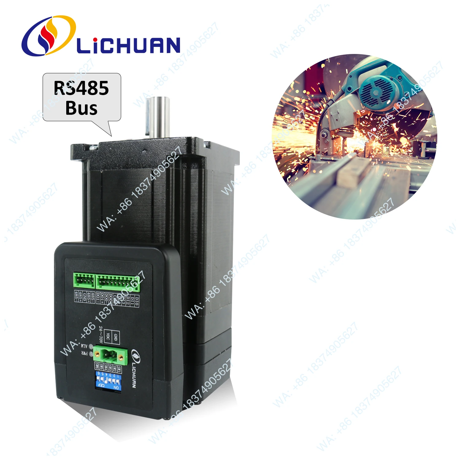 1pcs 48V6A 1000PPR 2 Phase Nema34 Stepper Motor 4.5/8 8/10/12 N.m Conveyor Integrated Closed Loop Stepper Motor Driver