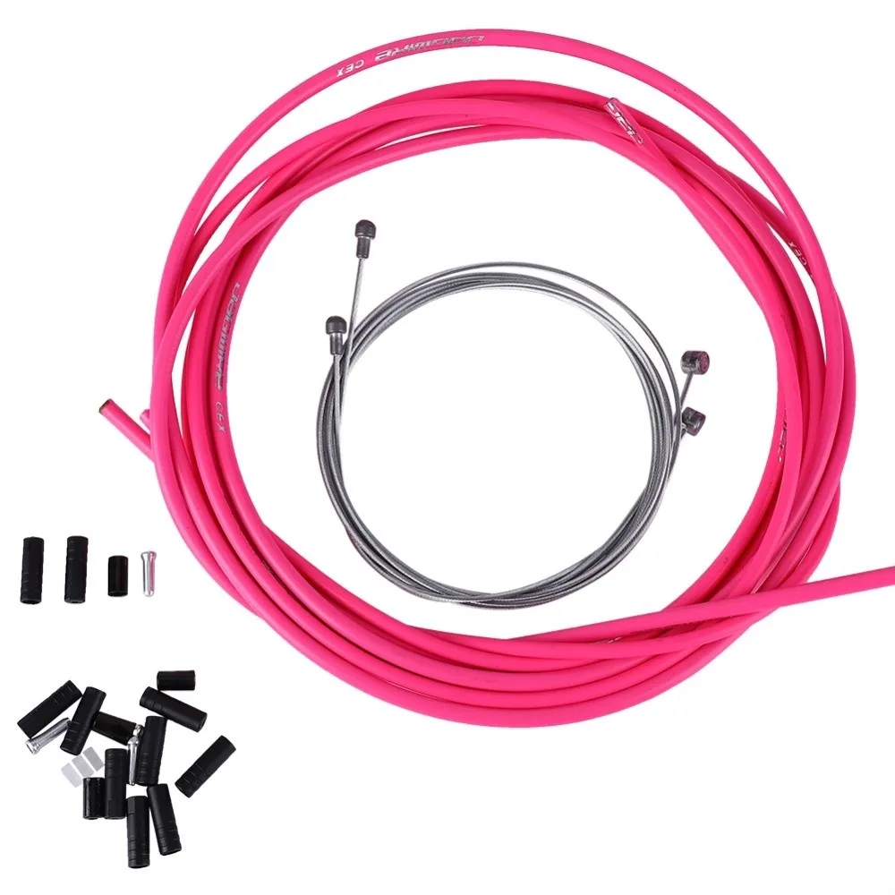 

1 комплект, доступны несколько цветов, комплект корпуса тормозного троса, полные аксессуары, простая установка, комплект корпуса троса переключения передач