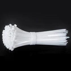 Nylon cable ties, self-locking plastic cable ties, durable, tough and strong fixed cable ties