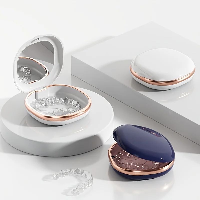 Exquisite braces box, portable and compact storage, keeping braces clean, a good assistant for oral care
