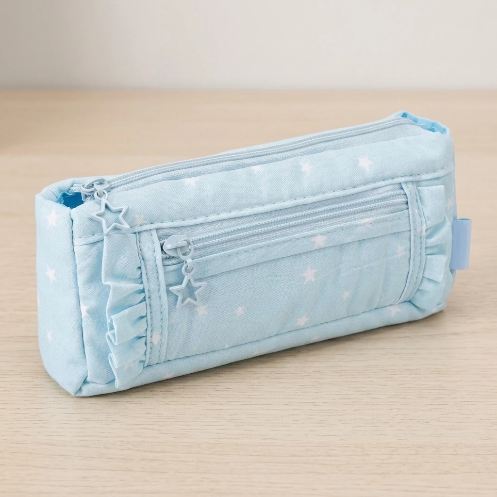 INS Sternmuster-Federmäppchen für Schüler, Schreibwaren-Organizer, Tasche mit großer Kapazität, tragbare Stifttasche, Geschenke für den Schulanfang