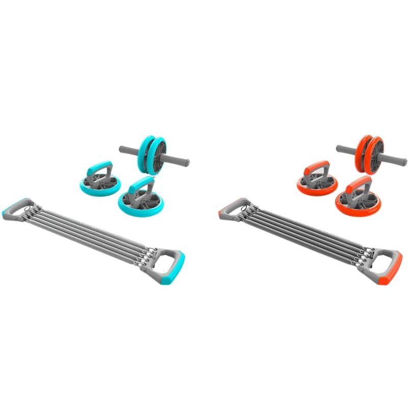 

Home Fitness Chest Abdomen Training Tension Spring Push Up Bar Set