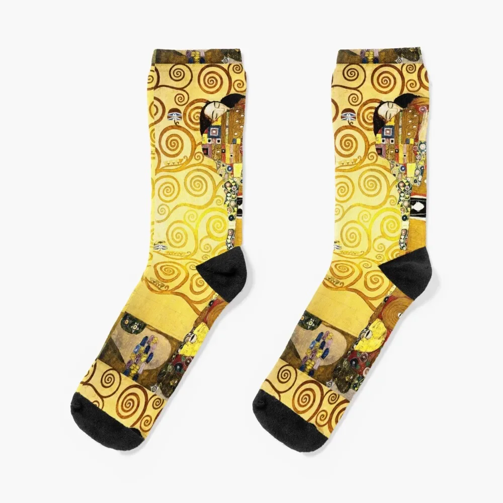 

Gustav Klimt The Embrace Socks halloween heated winter Socks Girl Men's