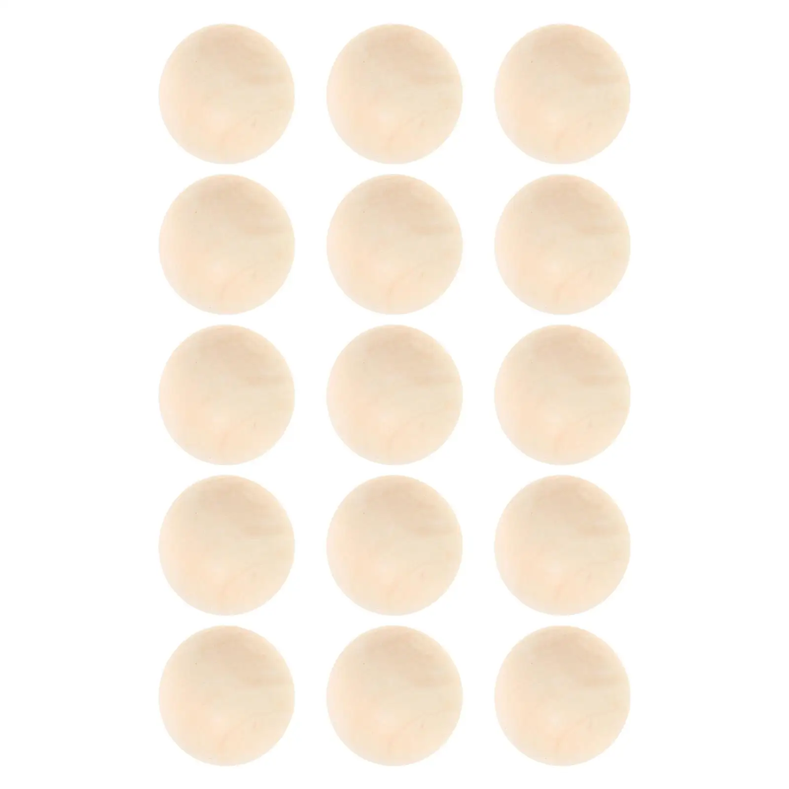

15 pc Wooden Balls Hockey Game Balls 5cm Durable Hardwood Nonbounce Training Equipment Sports Fitness Entertainment