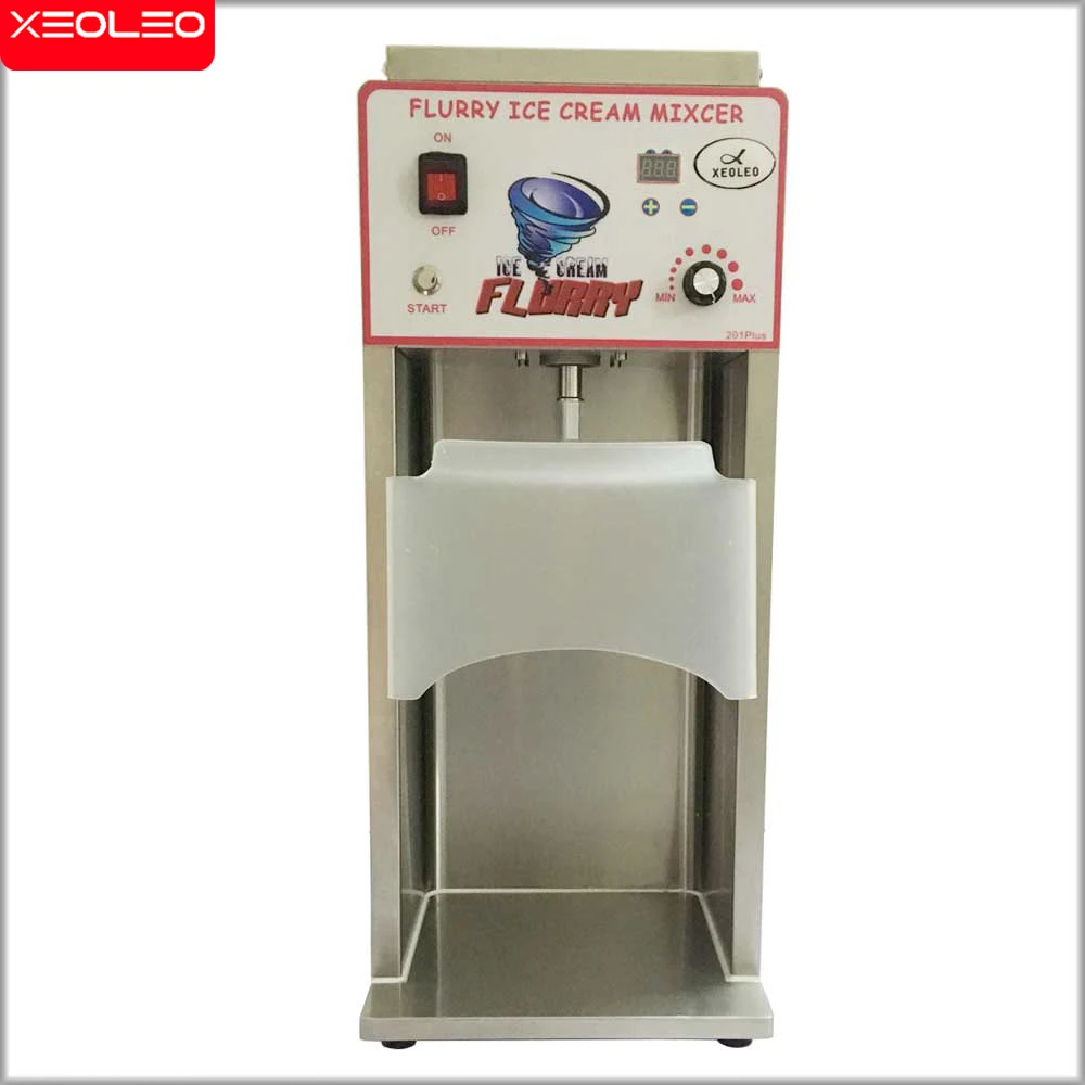 XEOLEO Flurry Ice Cream Mixer Machine 350W Frozen Ice Cream Blender 3600rpm Frozen Yogurt Mixer Stepless Milk shaker Mixer