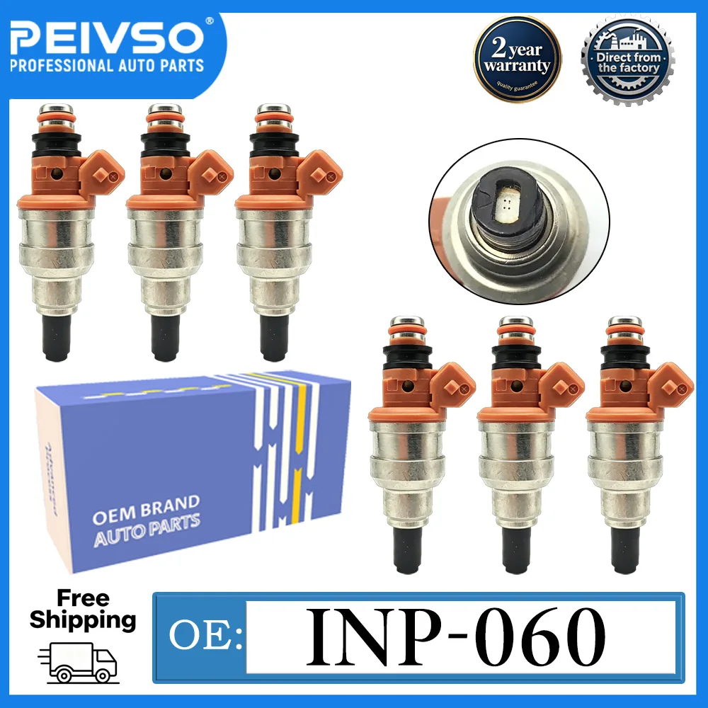 PEIVSO 6PCS INP-060 INP060 MD162524 BDH182 Fuel Injectors For Dodge Stratus Avenger Chrysler Sebring Cirrus 2.5L V6