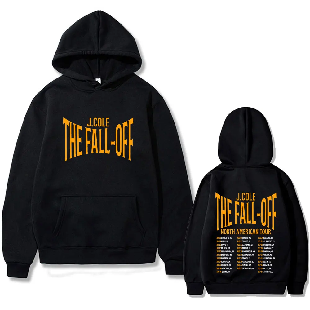 

Худи с логотипом Rapper J Cole The Fall Off World Tour 2026, унисекс, модный пуловер в стиле хип-хоп, повседневный винтажный спортивный костюм