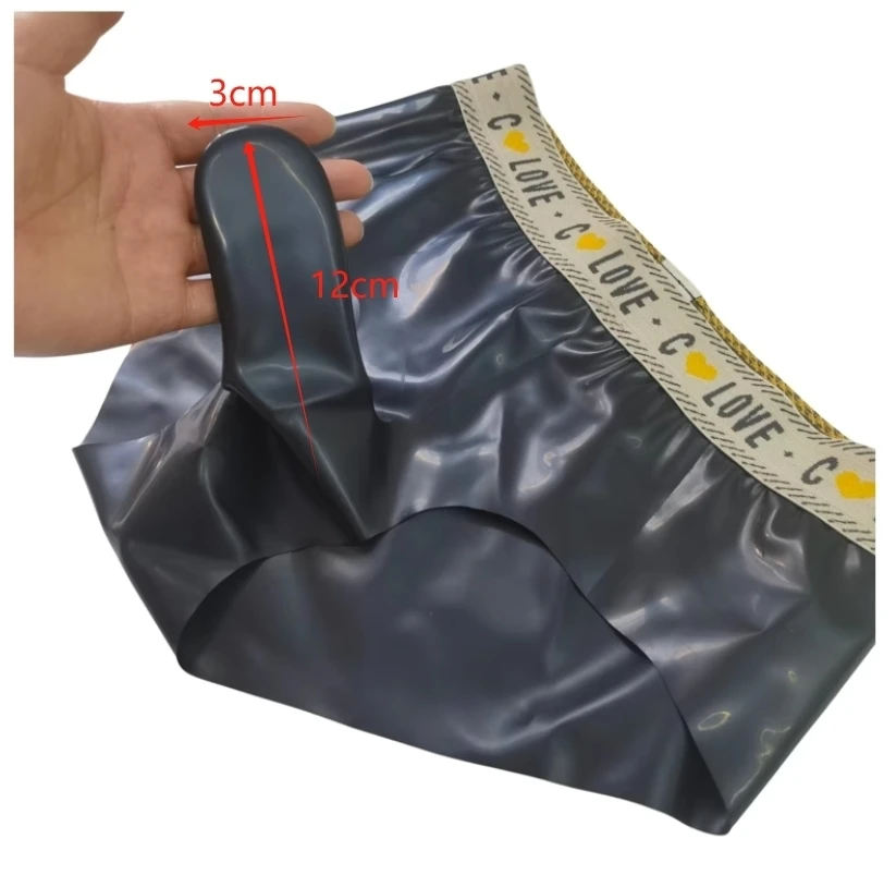 Latex Leather Underpants Men Lingerie Panties Plus Size Underwear Sexy Briefs