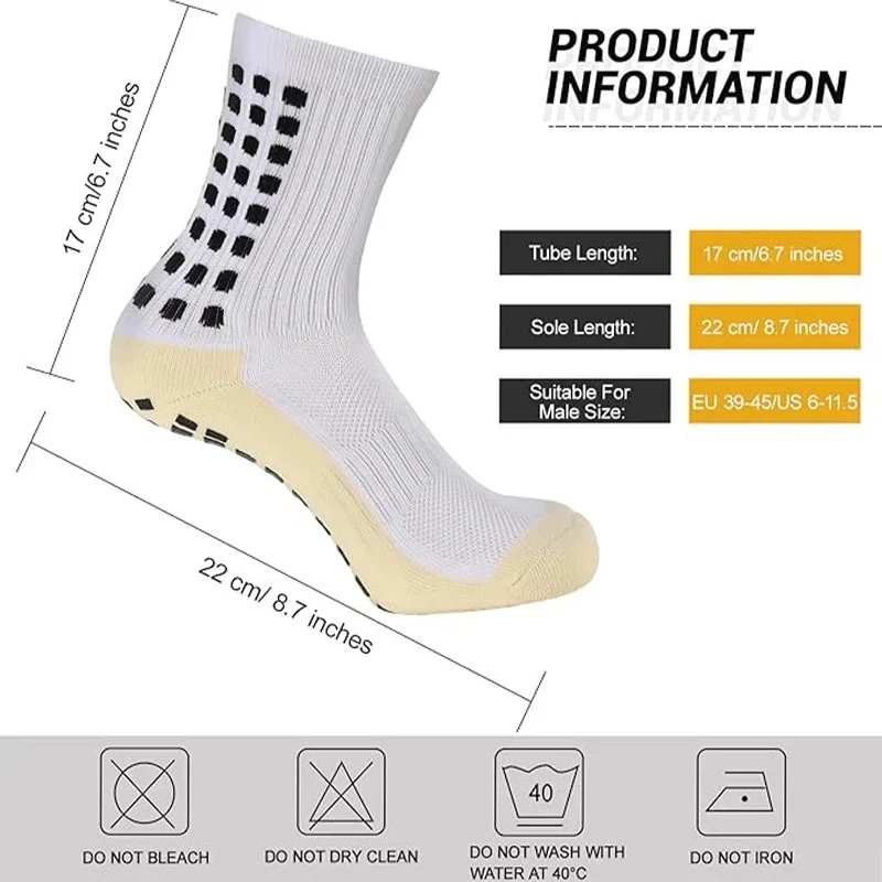 Sports Socks Adult Men's Women's Adhesive Football Socks Non-slip Towel Bottom Wear-resistant Training Socks