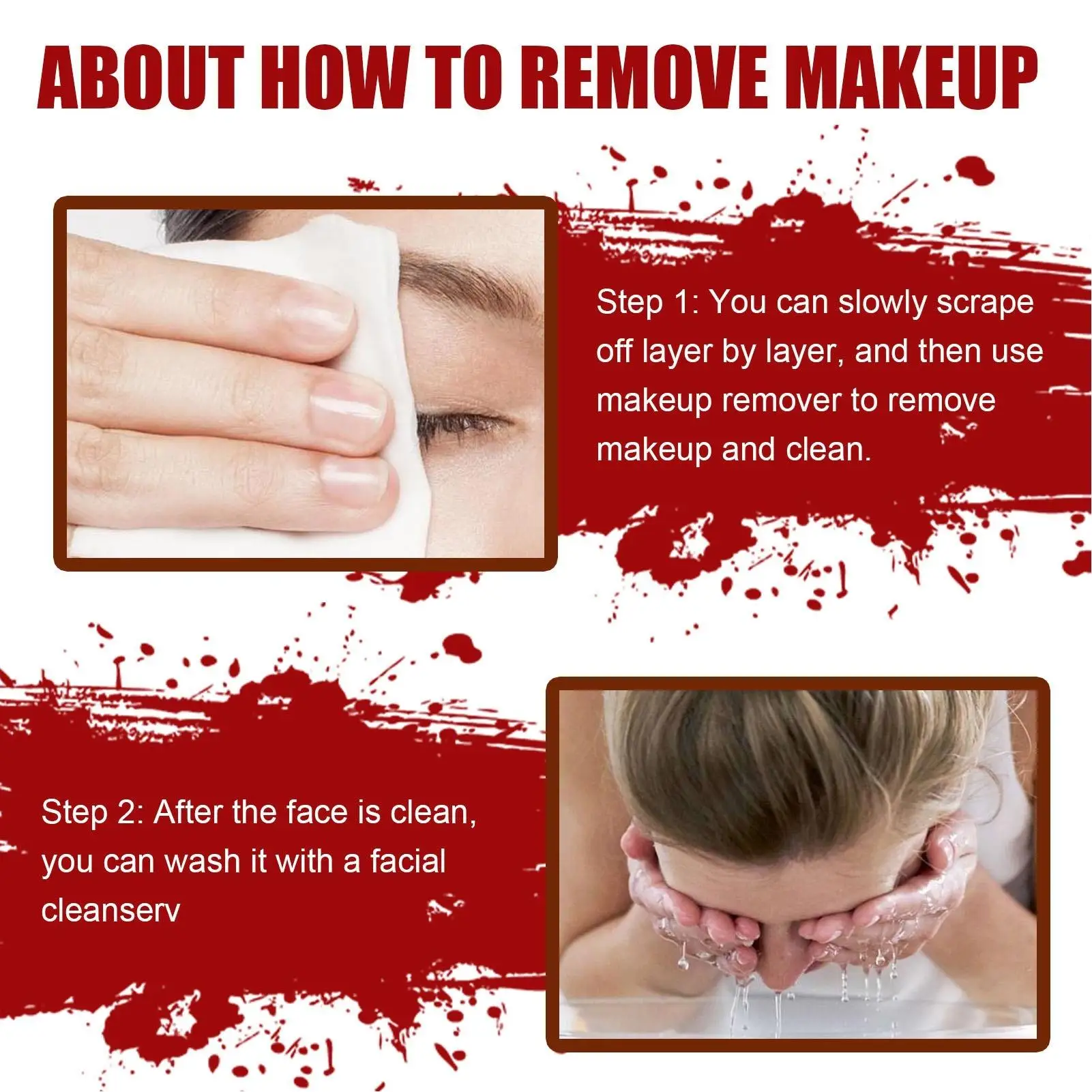 Halloween Makeup Kit Mild Skin Care Scary Face Makeup Wax 30g Easy to Use for Parties and Events