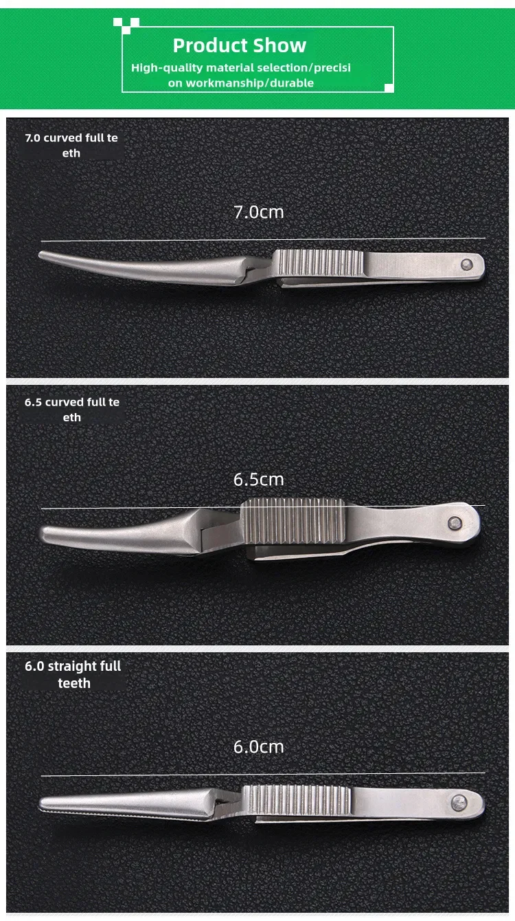 Ophthalmic Instruments Bulldog Clips Vascular Clamps For Surgery Stainless Steel Vascular Straight Clamps