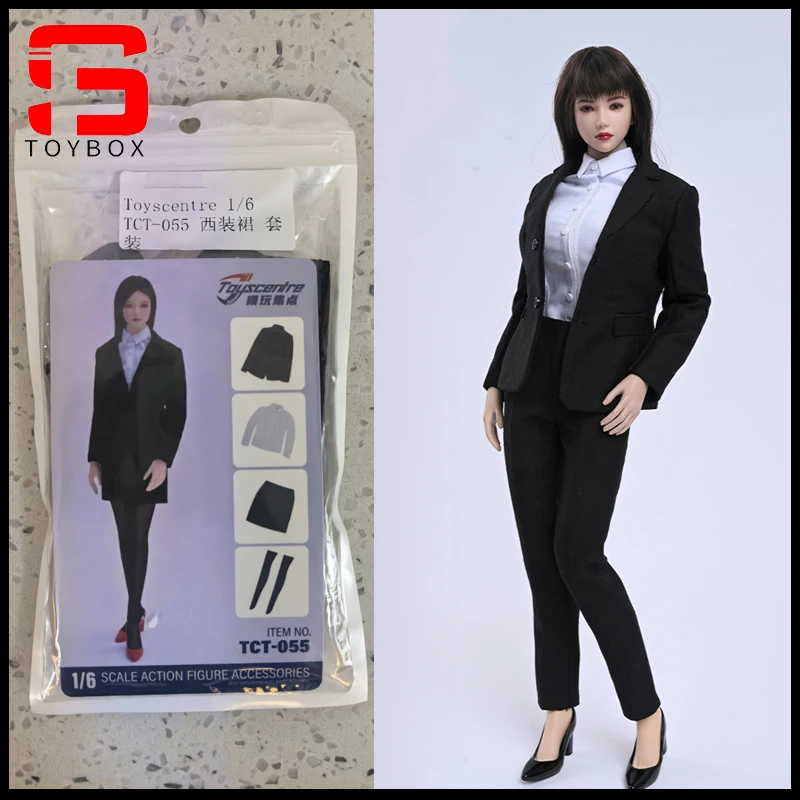 

Toyscentre TCT-054 TCT-055 1/6 Деловой костюм Длинные брюки Короткая юбка Одежда Модель подходит для 12 дюймов TBL S16A Женская фигурка тела