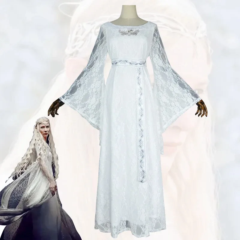 

The Lord of the Rings, Elven Queen cosplay, Galadriel cosplay, medieval retro palace dress, complete set of costumes