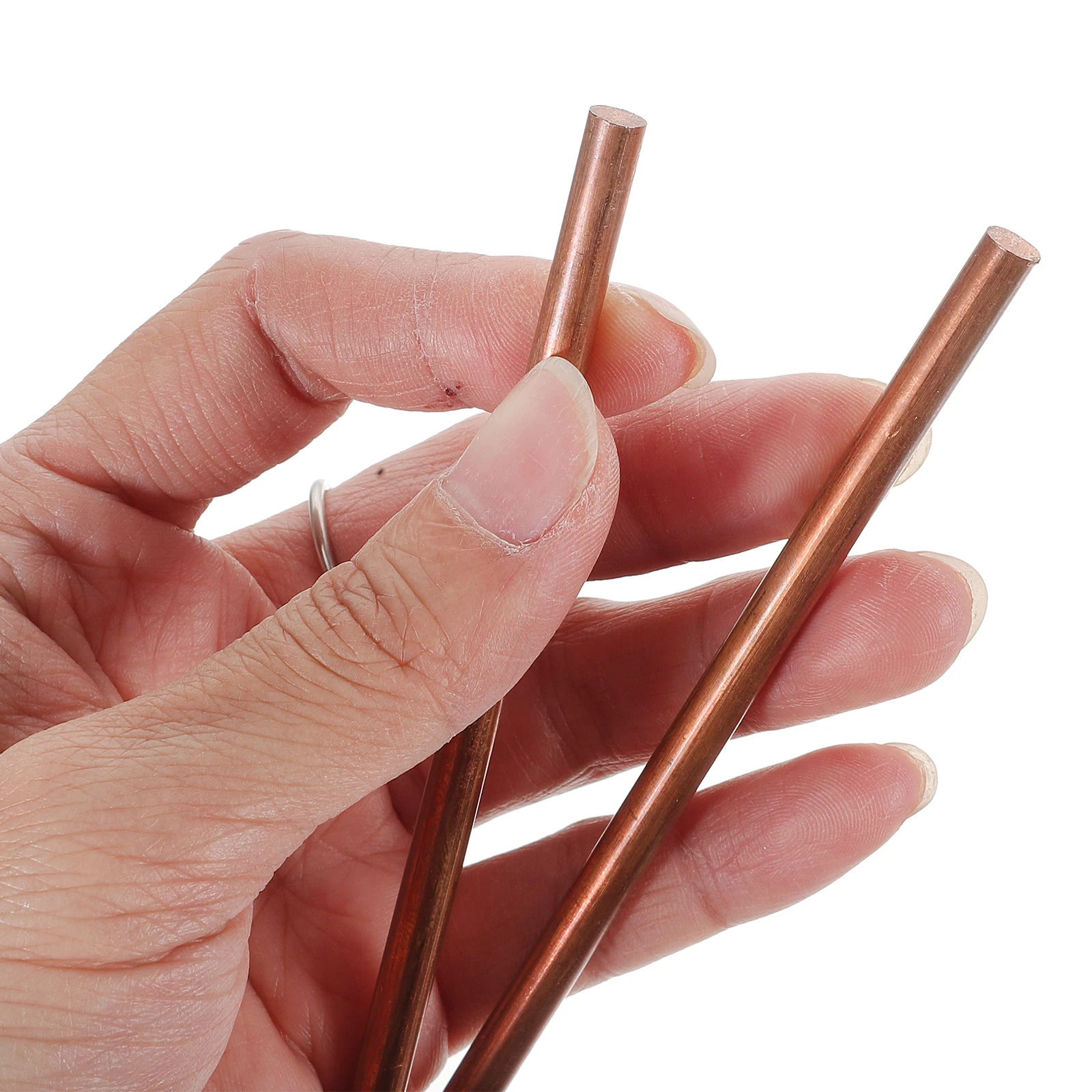 5Mm Rod Copper Round Rod Pure Bar For Welding Soldering Metal Crafts Dowsing Grounding Conductive Tool Parts