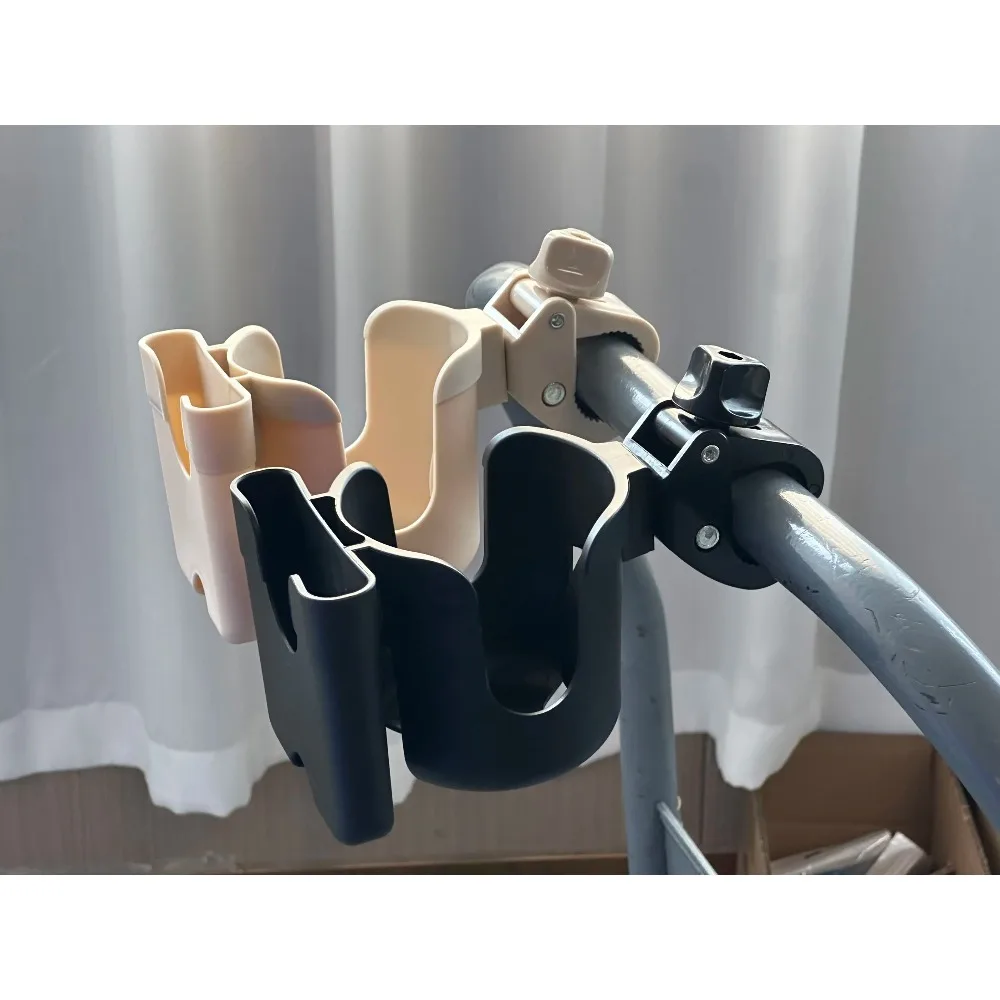 2-in-1 Universal Stroller Water Cup Holder With Phone Holder, Universal Bottle Holder For Wheelchair stroller Accessories