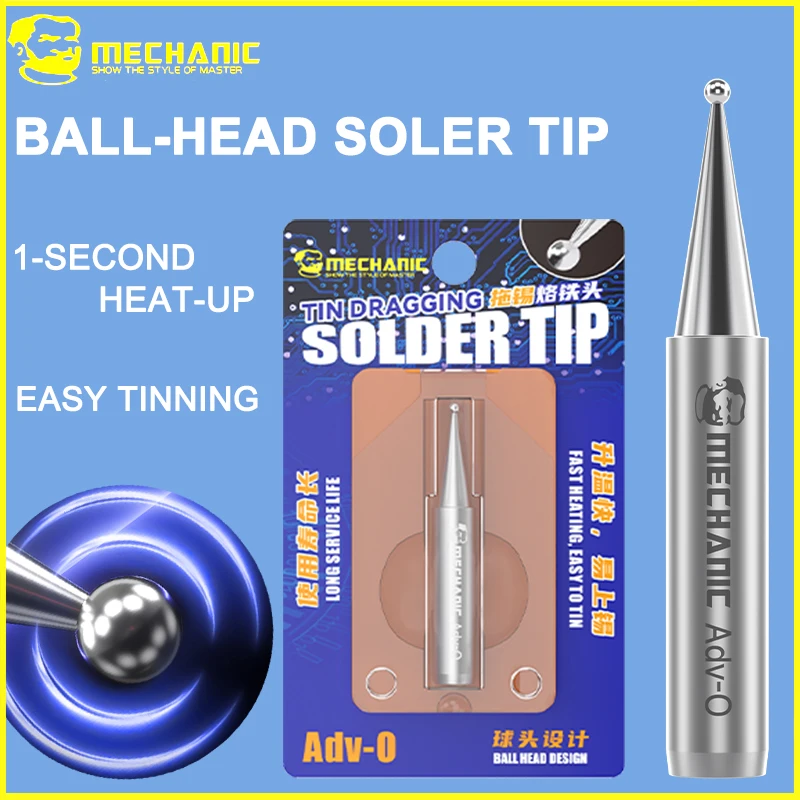 

Бессвинцовый паяльник MECHANIC Adv-O с шариковым наконечником для прецизионной сварки, инструменты для ремонта небольших помещений и чипов, припой для мостов
